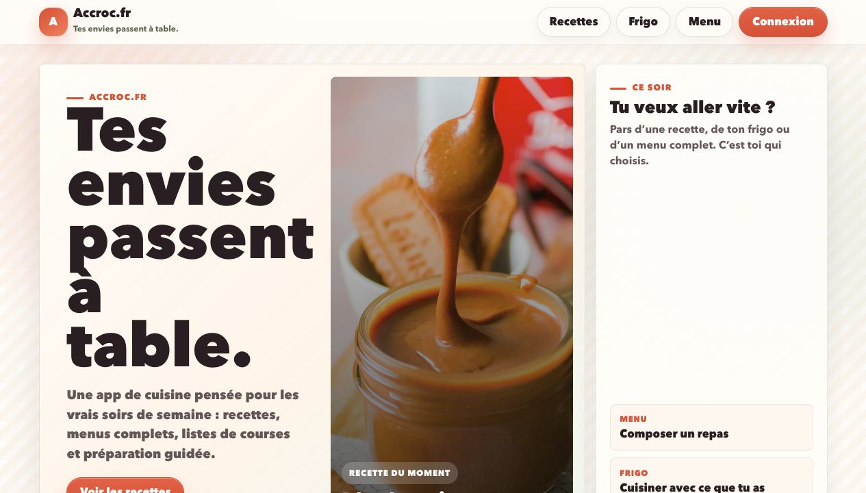 Aperçu du projet Accroc